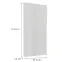 Előlap szekrény Luxeo F02-G60(100) white lak,2