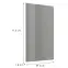 Előlap szekrény Luxeo F02-G60(72) grey lak,2