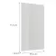 Előlap szekrény Luxeo F02-G60(72) white lak,2