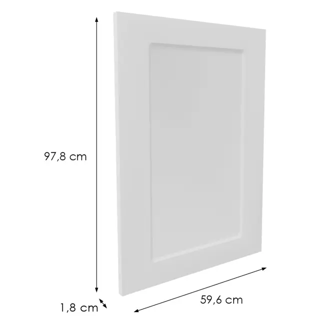 Előlap szekrény Luxeo F15-G60(100) keret white,2