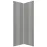 Előlap szekrény Luxeo F02-G60N2(100) grey lak