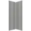 Előlap szekrény Luxeo F02-G60N2(100) grey lak