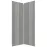 Előlap szekrény Luxeo F02-G60N2(72) grey lak
