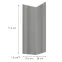 Előlap szekrény Luxeo F02-G60N2(72) grey lak,2