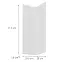 Előlap szekrény Luxeo F02-G60N2(72) white lak,2