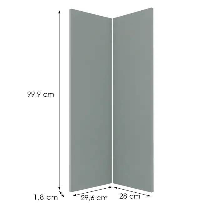 Előlap szekrény Luxeo F08-G60N2(100) green,2