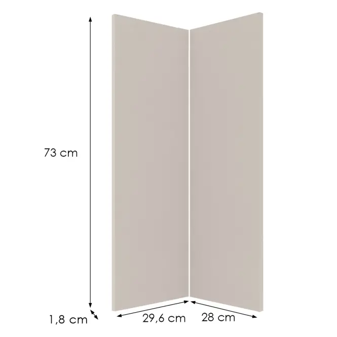 Előlap szekrény Luxeo F08-G60N2(72) beige,2