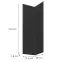Előlap szekrény Luxeo F16-G60N2(100) vékony keret black,2