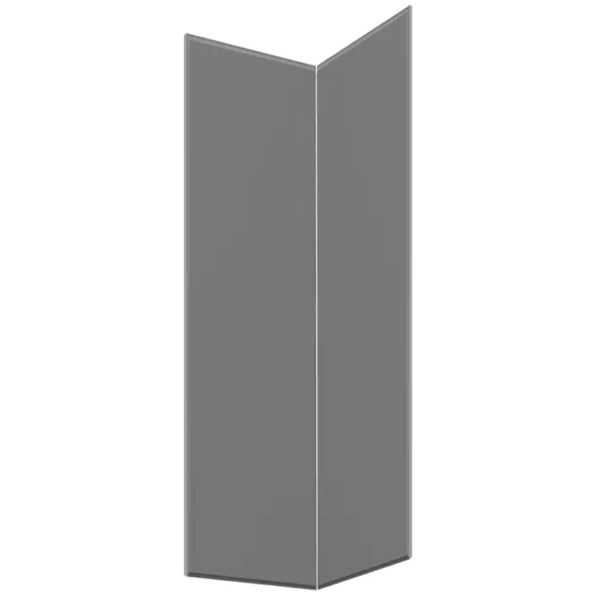 Előlap szekrény Luxeo F16-G60N2(100) vékony keret grey