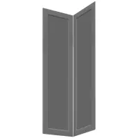 Előlap szekrény Luxeo F15-G60N2(100) keret dark grey