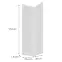 Előlap szekrény Luxeo F15-G60N2(100) keret white,2