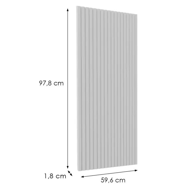 Előlap szekrény Luxeo F14-G60(100) ryfla white,2