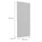 Előlap szekrény Luxeo F14-G60(100) ryfla white,2