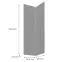 Előlap szekrény Luxeo F14-G60N2(100) ryfla grey,2