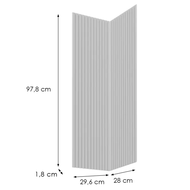 Előlap szekrény Luxeo F14-G60N2(100) ryfla white