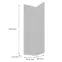 Előlap szekrény Luxeo F14-G60N2(100) ryfla white,2