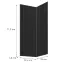 Előlap szekrény Luxeo F14-G60N2(72) ryfla black,2