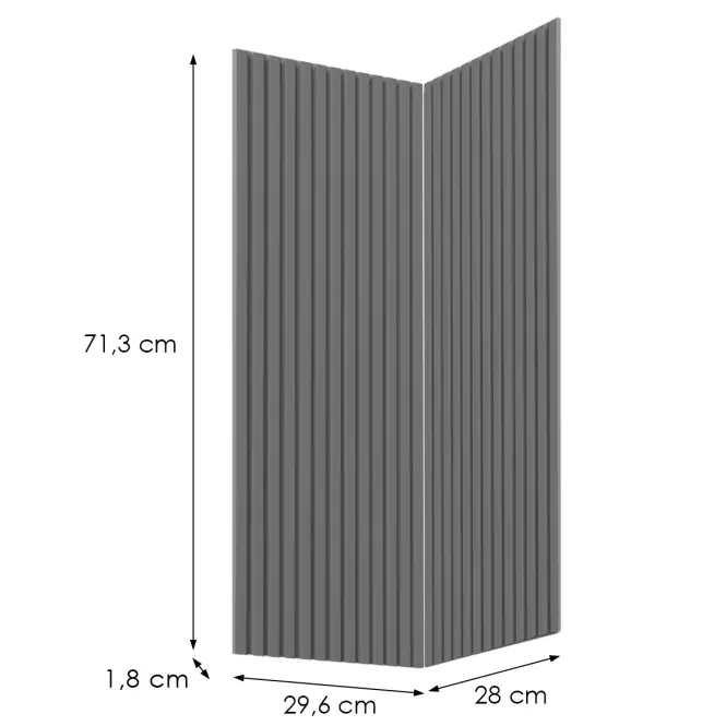 Előlap szekrény Luxeo F14-G60N2(72) ryfla dark grey,2