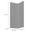 Előlap szekrény Luxeo F14-G60N2(72) ryfla grey,2