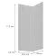 Előlap szekrény Luxeo F14-G60N2(72) ryfla white,2