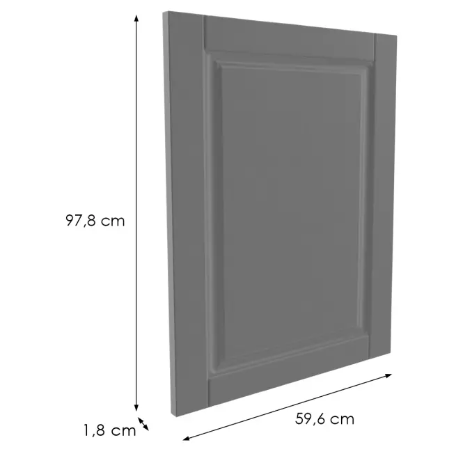 Előlap szekrény Luxeo F13-G60(100) hampton dark grey,2