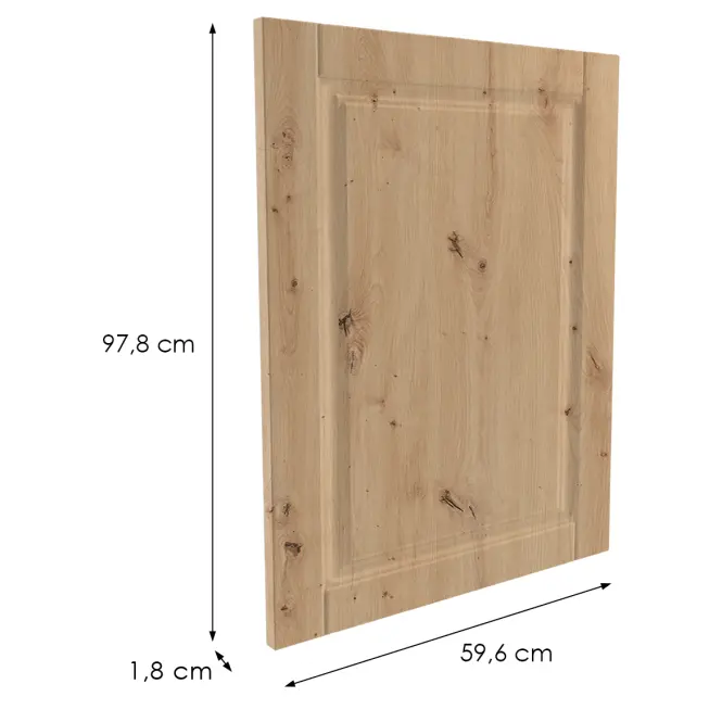 Előlap szekrény Luxeo F13-G60(100) hampton tölgy,2
