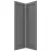 Előlap szekrény Luxeo F13-G60N2(100) hampton dark grey