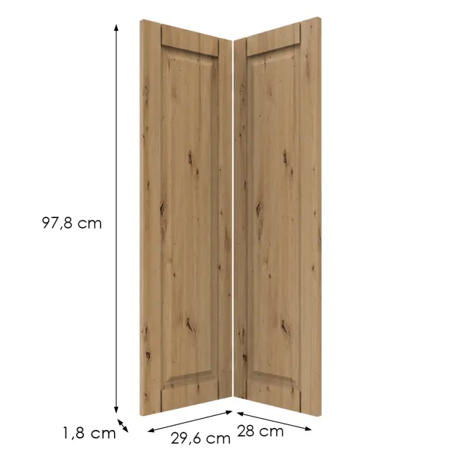 Előlap szekrény Luxeo F13-G60N2(100) hampton tölgy,2