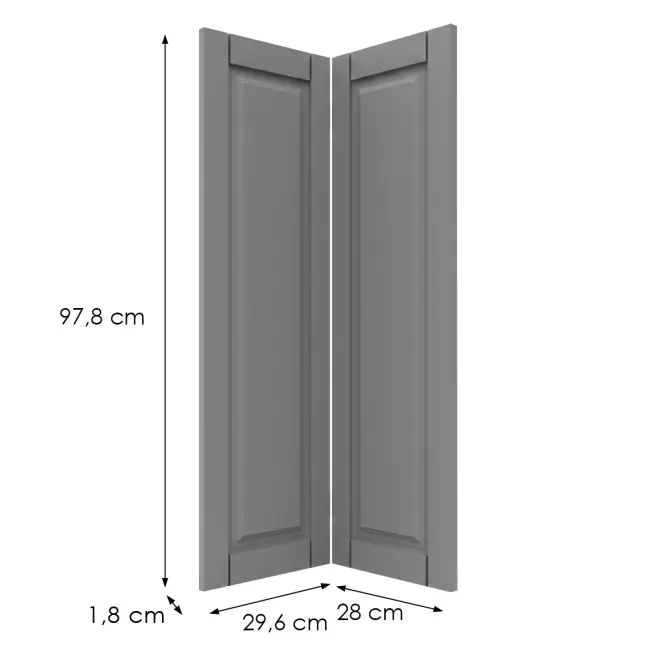 Előlap szekrény Luxeo F13-G60N2(100) hampton grey,2