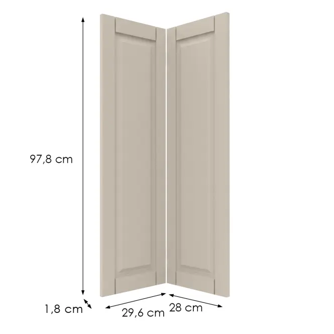 Előlap szekrény Luxeo F13-G60N2(100) hampton kasmír,2