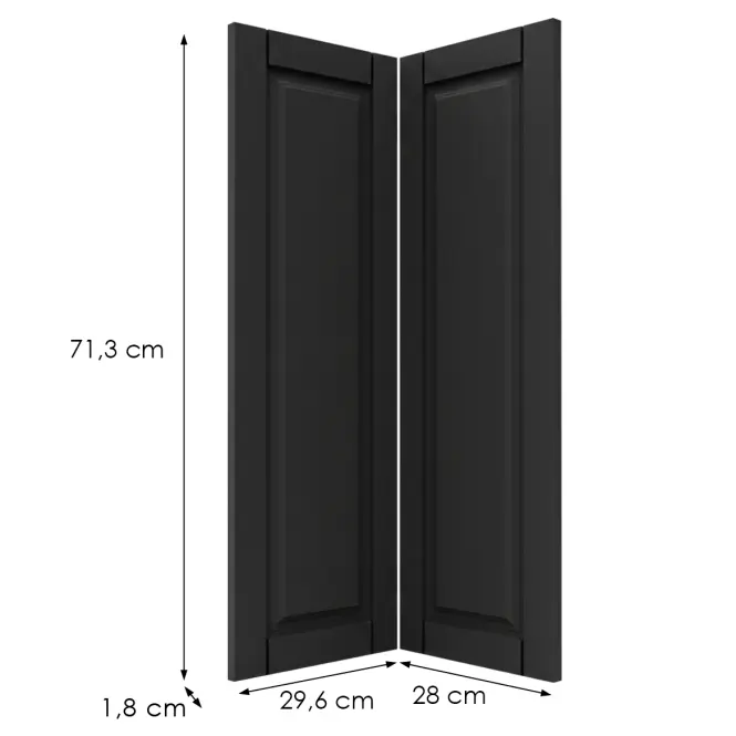 Előlap szekrény Luxeo F13-G60N2(72) hampton black,2