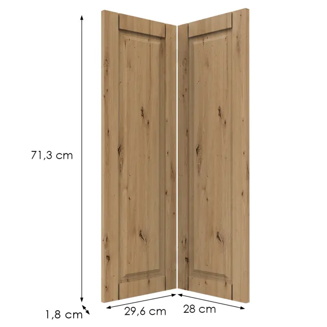 Előlap szekrény Luxeo F13-G60N2(72) hampton tölgy