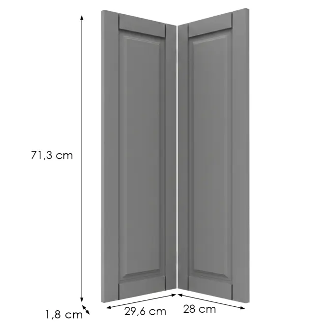 Előlap szekrény Luxeo F13-G60N2(72) hampton grey