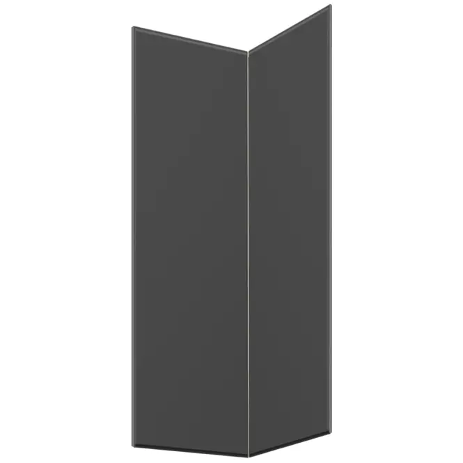 Előlap szekrény Luxeo F16-G60N2(100) vékony keret dark grey