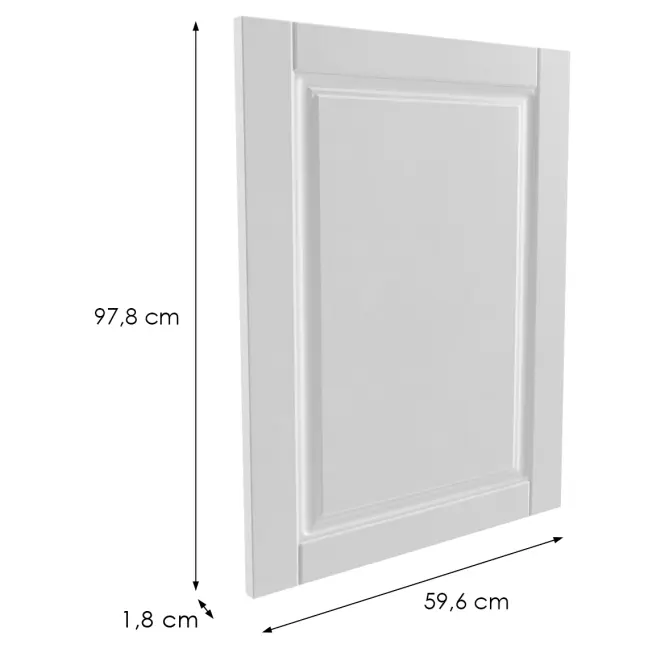 Előlap szekrény Luxeo F13-G60(100) hampton white,2