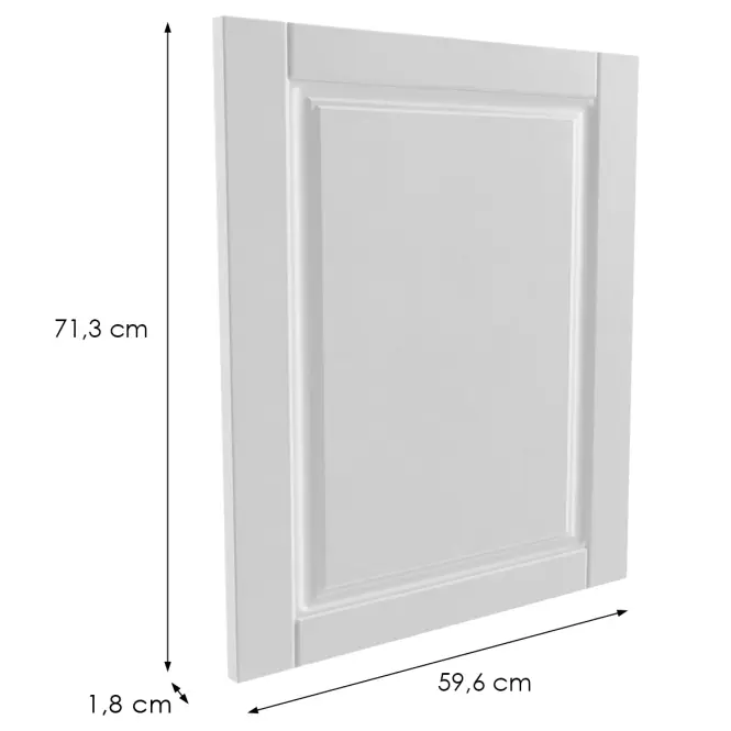 Előlap szekrény Luxeo F13-G60(72) hampton white,2