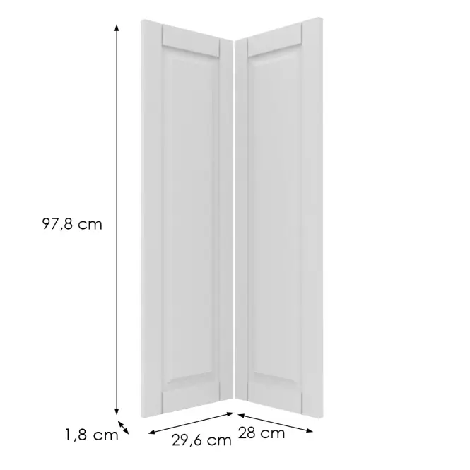 Előlap szekrény Luxeo F13-G60N2(100) hampton white