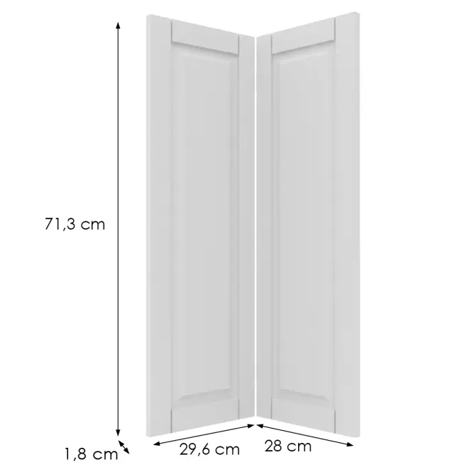 Előlap szekrény Luxeo F13-G60N2(72) hampton white