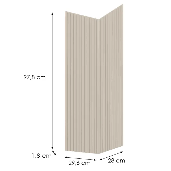 Előlap szekrény Luxeo F14-G60N2(100) ryfla kasmír,2