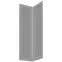 Előlap szekrény Luxeo F15-G60N2(100) keret grey