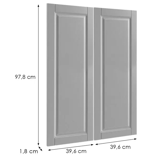 Előlap szekrény Luxeo F13-G80(100) hampton grey