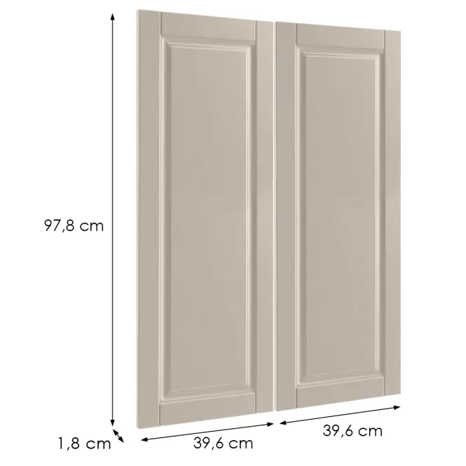Előlap szekrény Luxeo F13-G80(100) hampton kasmír