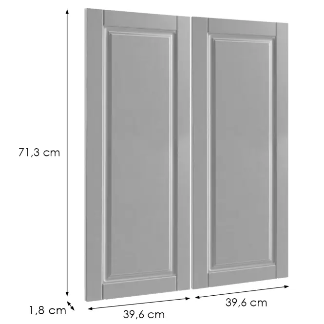 Előlap szekrény Luxeo F13-G80(72) hampton grey