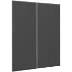 Előlap szekrény Luxeo F16-G80(100) vékony keret dark grey