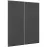 Előlap szekrény Luxeo F16-G80(100) vékony keret dark grey
