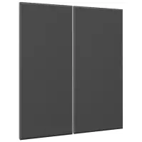 Előlap szekrény Luxeo F16-G80(72) vékony keret dark grey