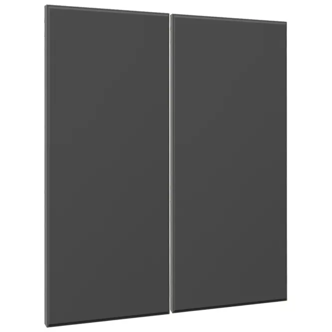 Előlap szekrény Luxeo F16-G80(72) vékony keret dark grey