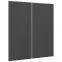 Előlap szekrény Luxeo F16-G80(72) vékony keret dark grey