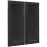 Előlap szekrény Luxeo F15-G80(72) keret black