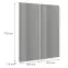 Előlap szekrény Luxeo F02-G80(100) grey lak,2